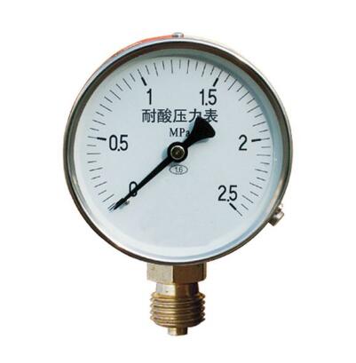 YTS-100、150耐酸壓力表
